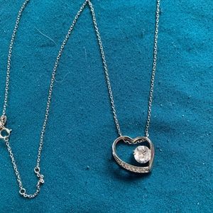 Silver heart necklace